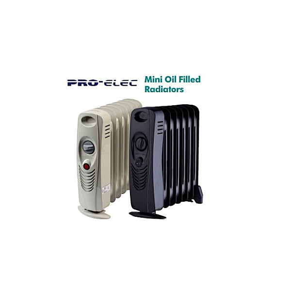PRO-ELEC 700w Mini Oil Filled Radiator